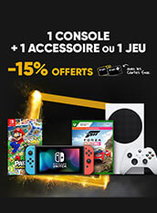 15% offerts en CC pour l'achat d'une console et un accessoire sur la Fnac 