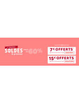 7€ ou 15€ offerts dès 49€ et 99€ d'achat