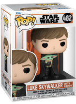 La Figurine Funko Pop Star Wars de Luke Skywalker avec Grogu dans The Mandalorian est en promo