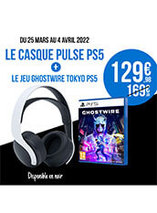 Le pack Casque PS5 + Ghostwire Tokyo est en promo 