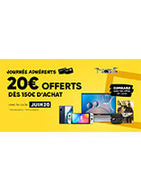 20€ dès 150€ d'achat sur la Fnac 