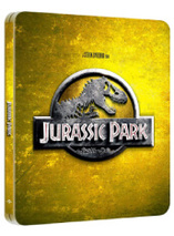 Le steelbook jaune de Jurassic Park en blu-ray 2D+4K est en promo