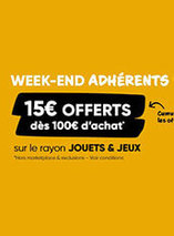 15€ offerts en CC tous les 100€ d'achat sur la Fnac 