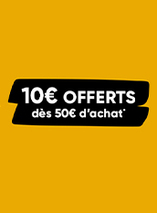 10€ offerts dès 50€ d'achat sur la Fnac