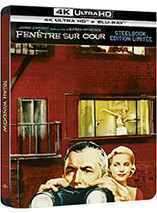 Le steelbook du film Fenêtre sur cour d'Alfred Hitchcock en blu-ray 2D+4K est en promo