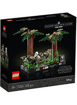 Le diorama LEGO Star Wars de la poursuite en speeder bikes sur Endor est en promo