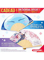 Un éventail offert pour l'achat de 2 mangas Kurokawa