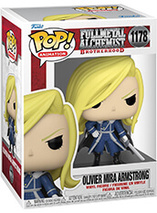 La figurine Funko pop de Olivier Armstrong dans Full Metal Alchemist : Brotherhood est en promo