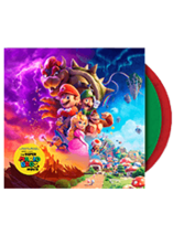 La Bande originale double vinyle vert et rouge de Super Mario Bros. le film est en promo