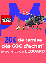 20€ de réduction dès 60€ d'achat LEGO sur Cdiscount