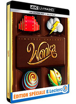 Le steelbook édition spéciale Leclerc du film Wonka en blu-ray 2D+4K est en promo