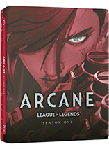 Le steelbook rouge de la 1ère saison de la série Arcane en blu-ray est en promo