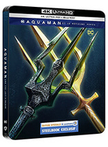Le steelbook édition spéciale Leclerc d'Aquaman 2 en blu-ray 2K+4K est en promo