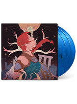 La bande originale du jeu Asterigos : Curse of the Stars en triple vinyle bleu et noir marbré est en promo