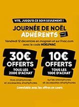 Les 30€ offerts tous les 200€ d'achats sont de retour sur la Fnac