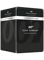 Le coffret 6 steelbook de la saga de films James Bond 007 avec Sean Connery en blu-ray 4K est en promo