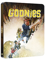 Le steelbook du film Les Goonies en blu-ray 4K en promo
