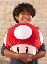 La Peluche Mocchi Mocchi du Champignon rouge de Super Mario est en promo