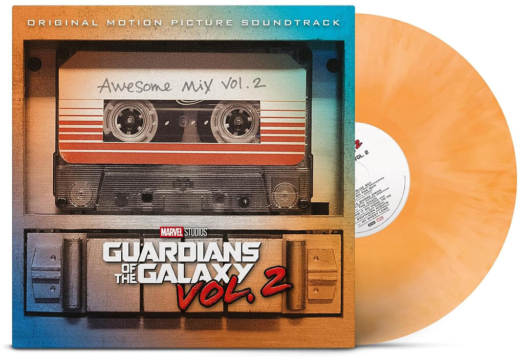 de la Bande originale vinyle coloré du film Les Gardiens de la Galaxie Vol.2