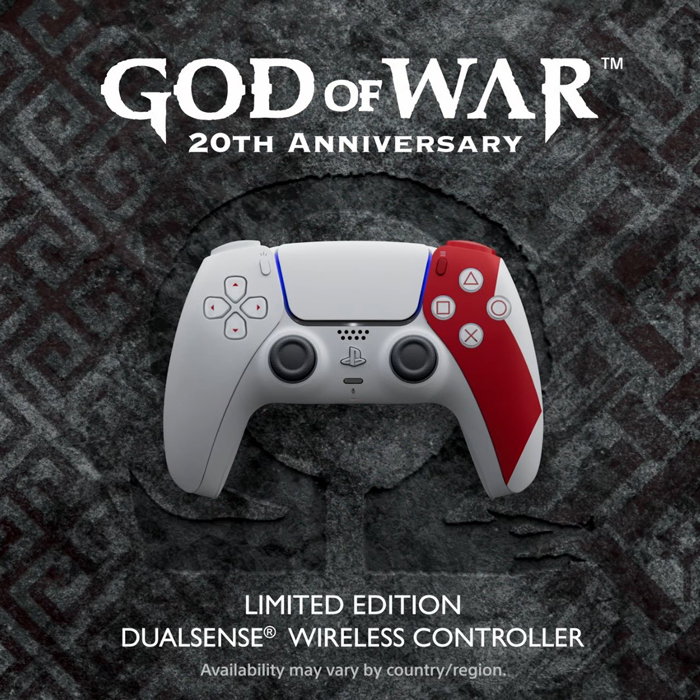 Manette sans fil Sony DualSense Édition limitée God of War en Boîte